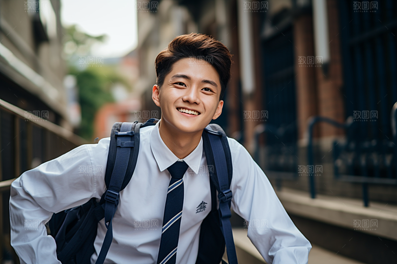 校服人物制服人像摄影图