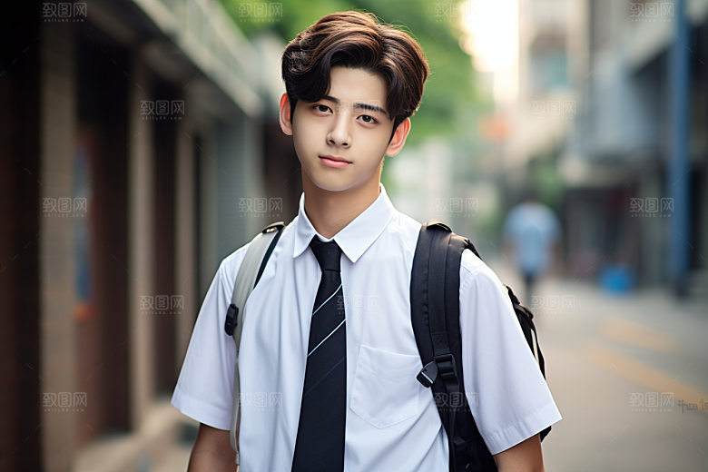 校服人物学校青少年摄影图