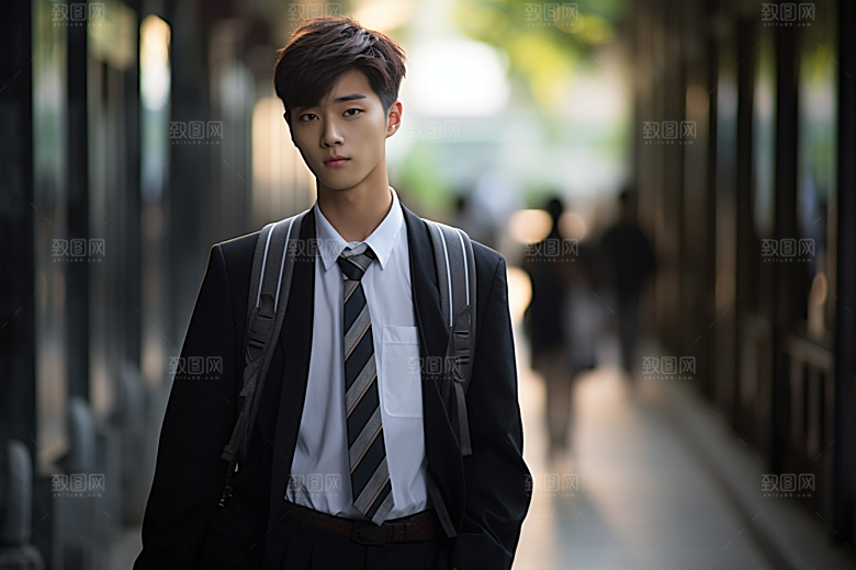 校服人物学校青春摄影图