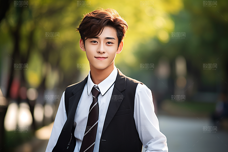 校服人物青少年青春摄影图