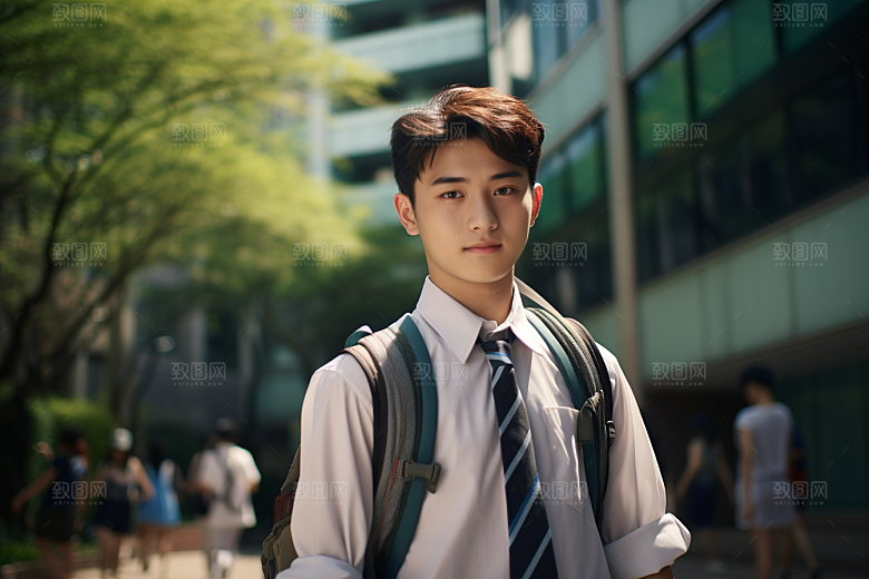 校服人物校园青春摄影图