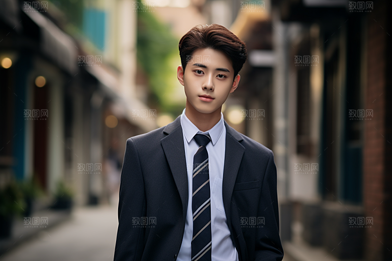 校服人物青春学生摄影图