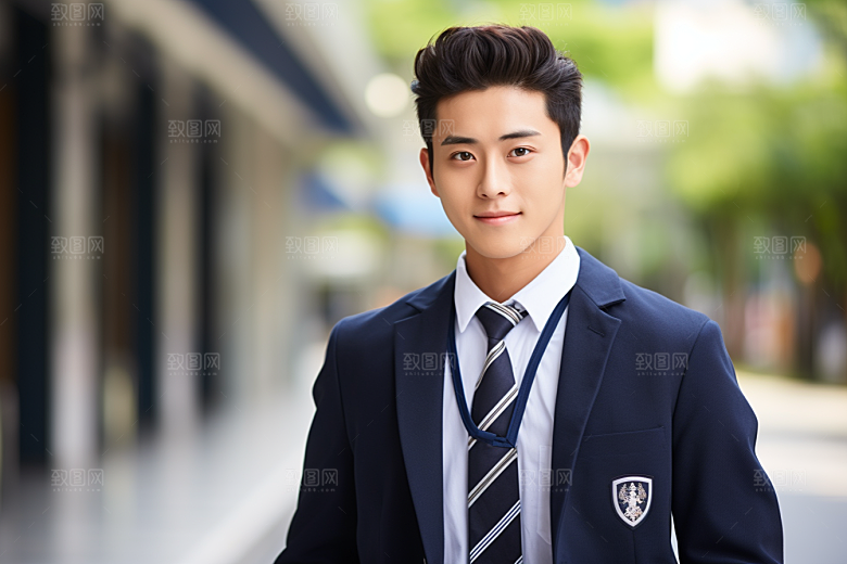 校服人物青春学生摄影图
