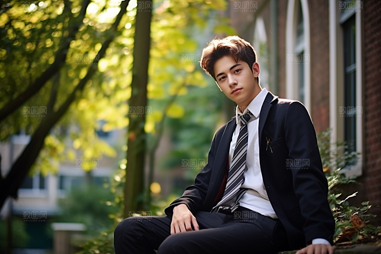 校服人物高中青春摄影图