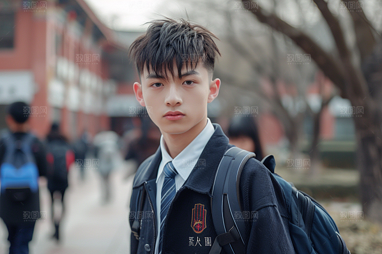 校服人物自然学校摄影图
