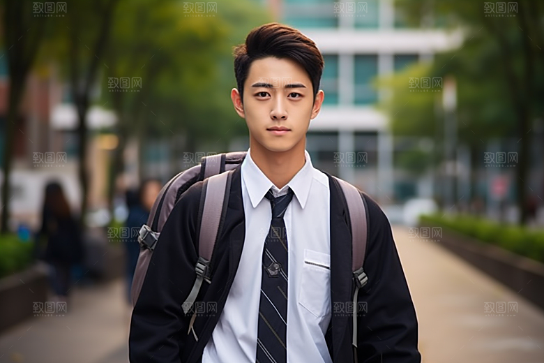 校服人物高清人像摄影图