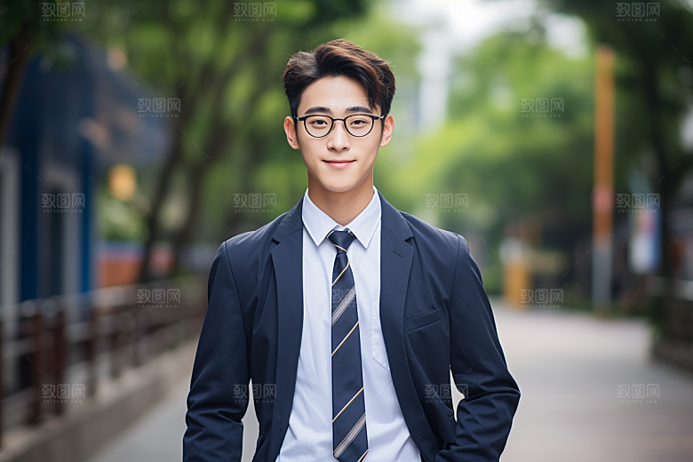 校服人物学生青少年摄影图