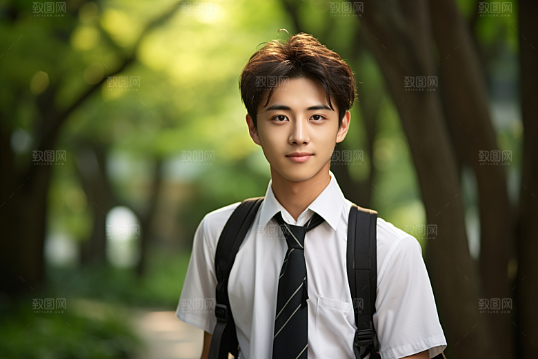 校服人物高中学校摄影图