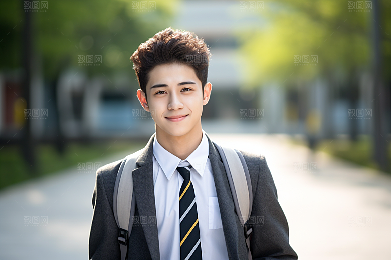 校服人物高中学校摄影图