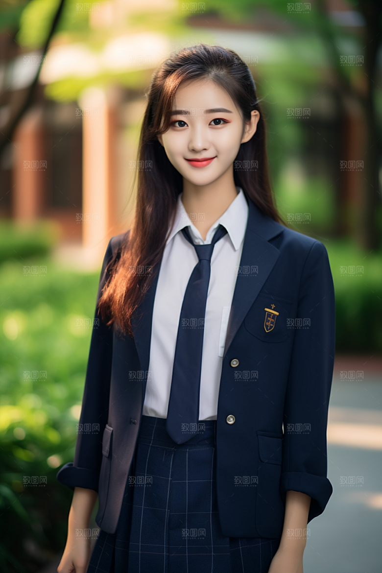 校服人物学校青春摄影图