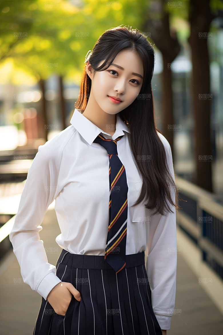 校服人物高清人像摄影图