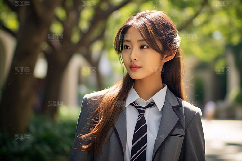 校服人物高清人像摄影图