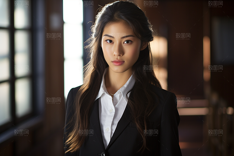 校服人物高清学生摄影图