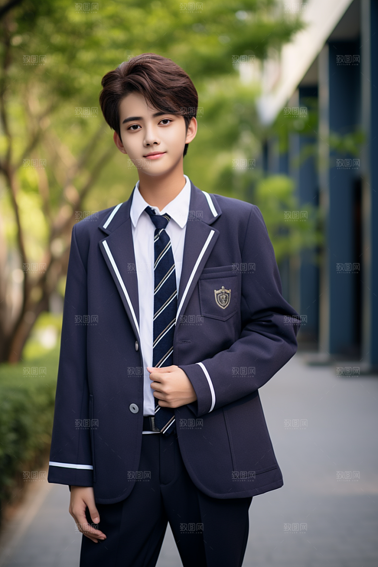 校服人物青少年青春摄影图