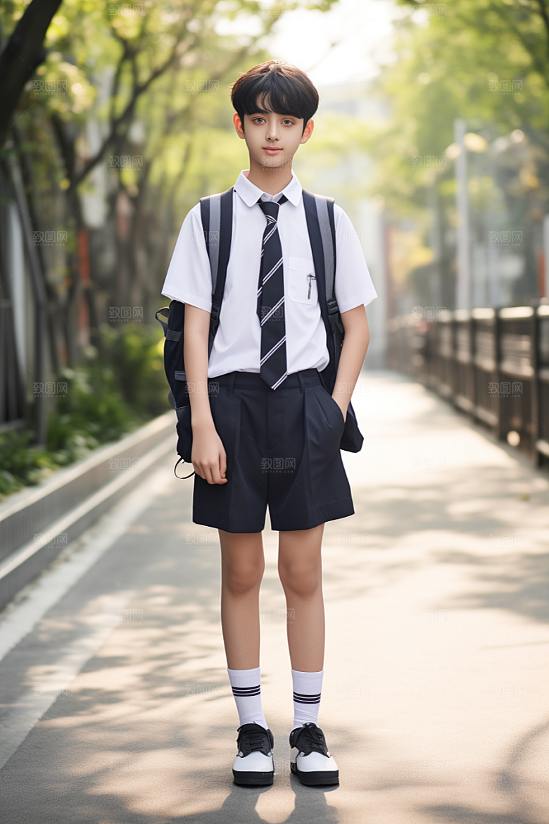 校服人物青春高清摄影图