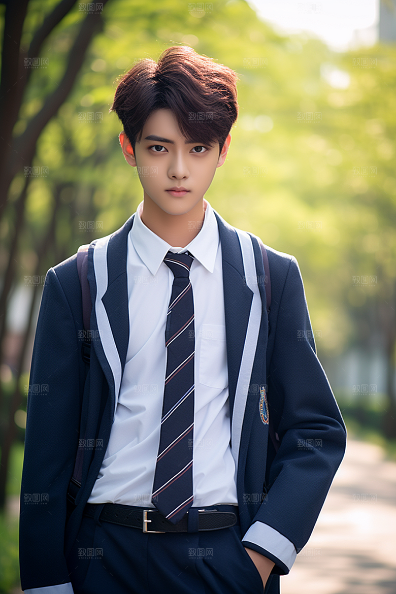 校服人物青春学生摄影图