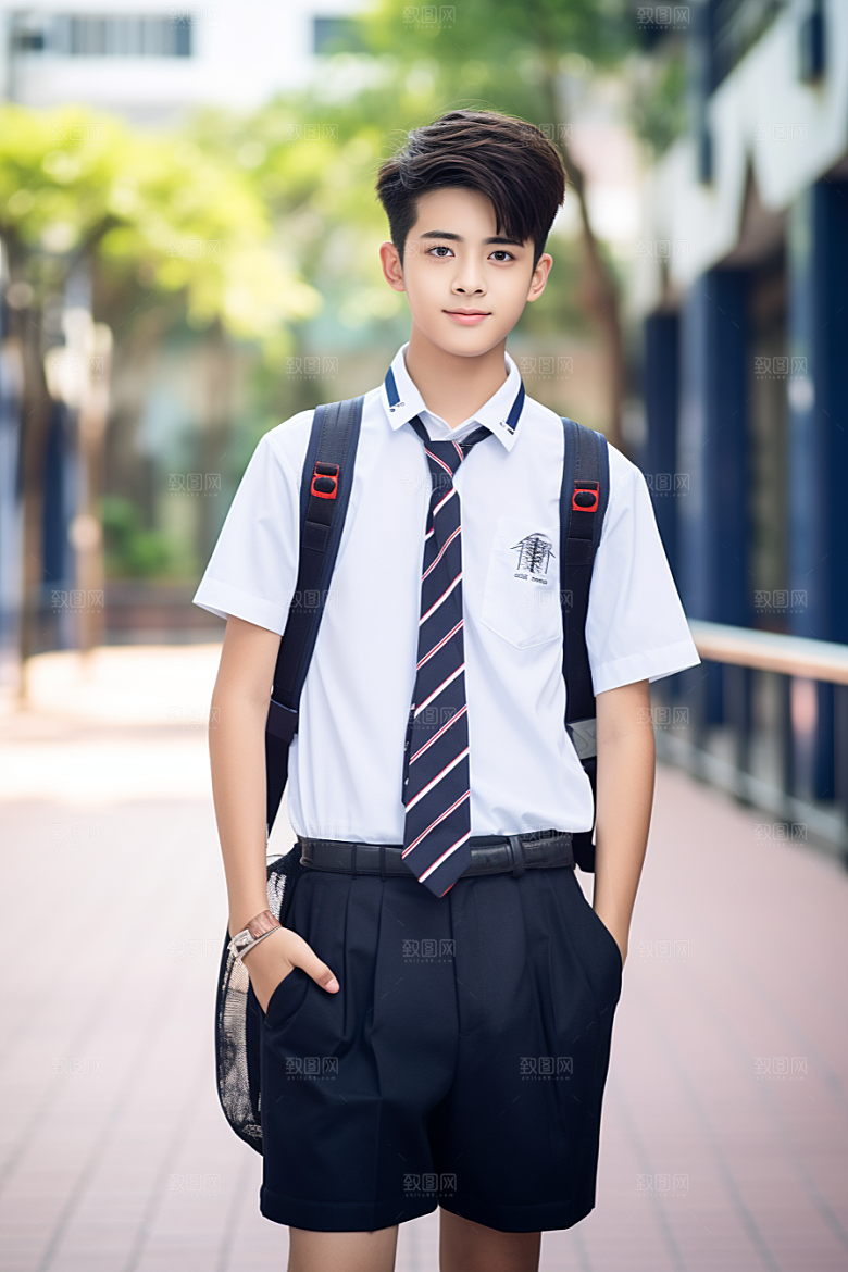 校服人物青春学校摄影图