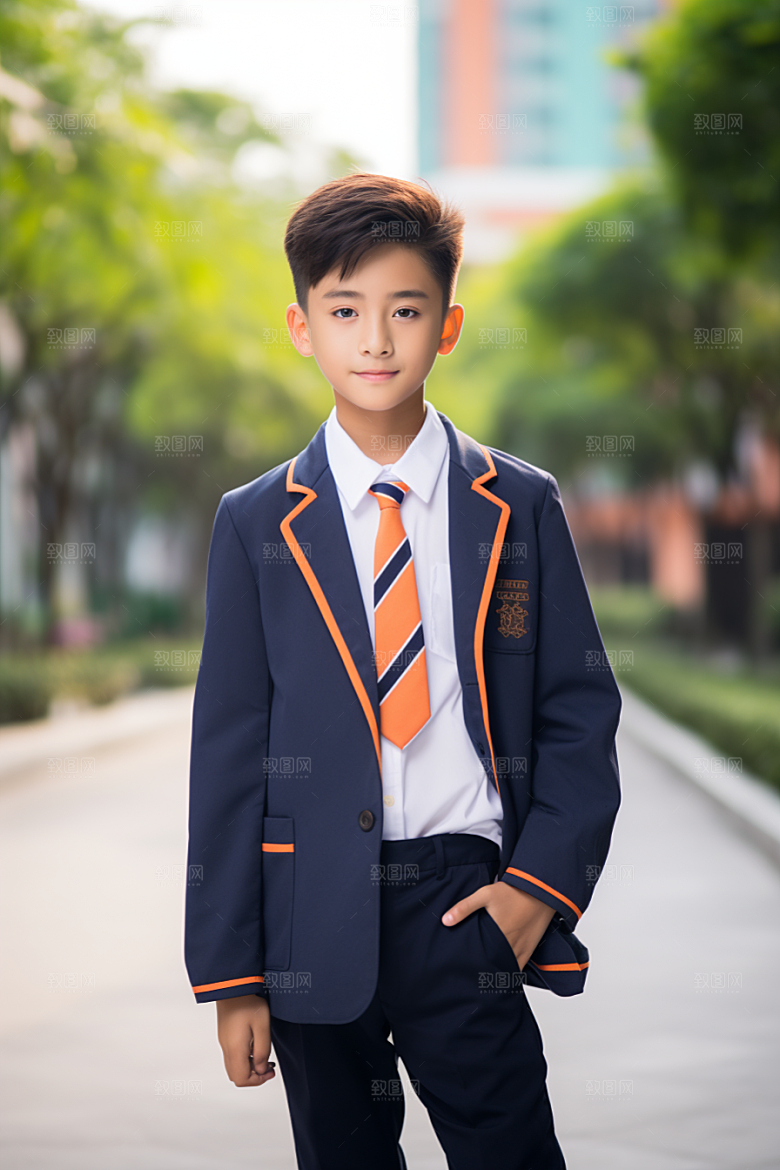 校服人物青少年高清摄影图