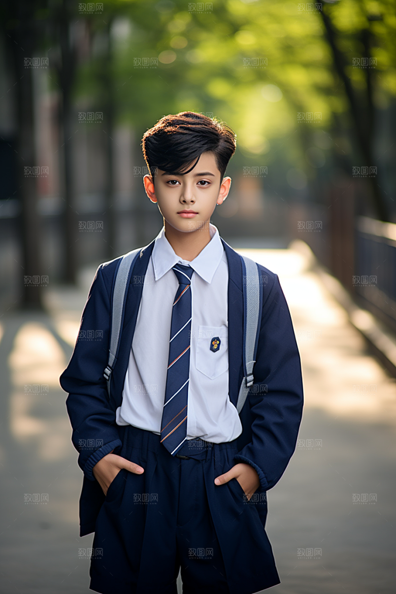 校服人物人像青春摄影图