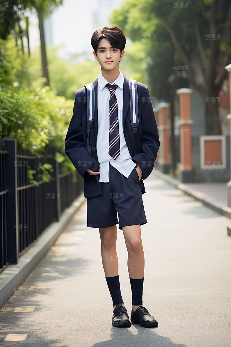 校服人物学校青春摄影图