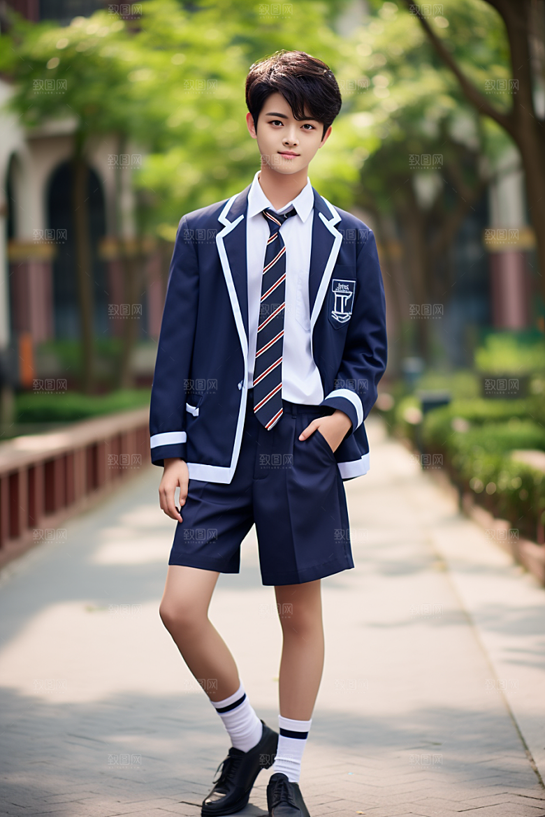 校服人物校园青春摄影图