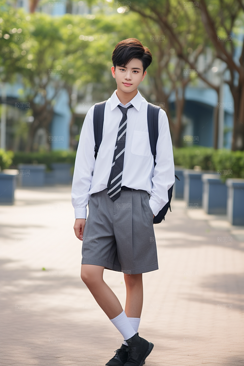 校服人物高清人像摄影图
