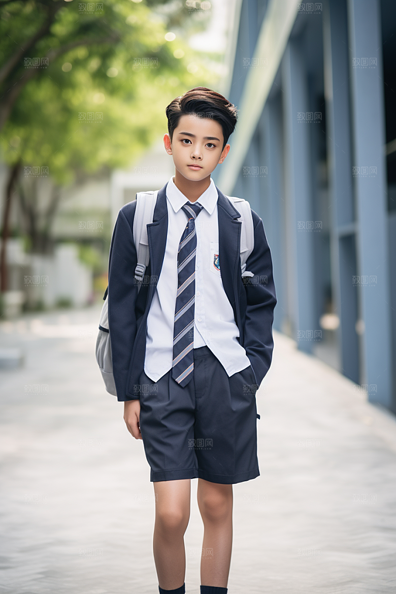 校服人物制服人像摄影图