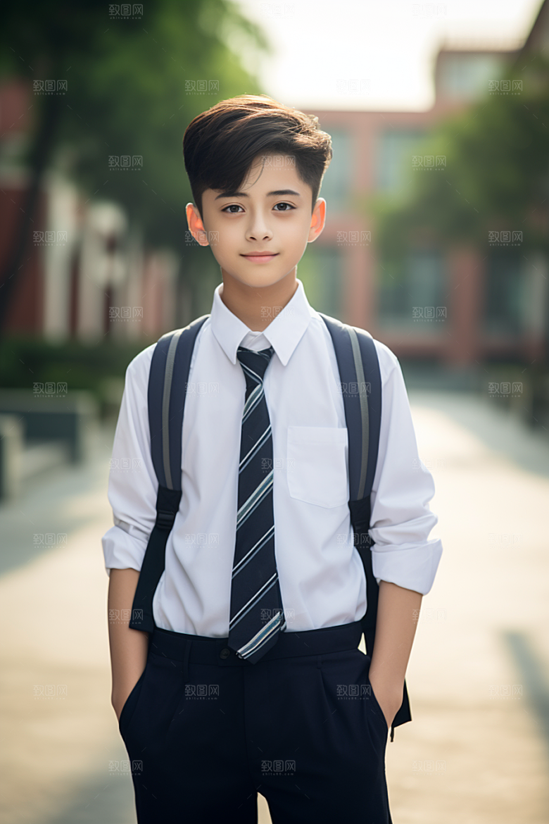 校服人物自然青少年摄影图