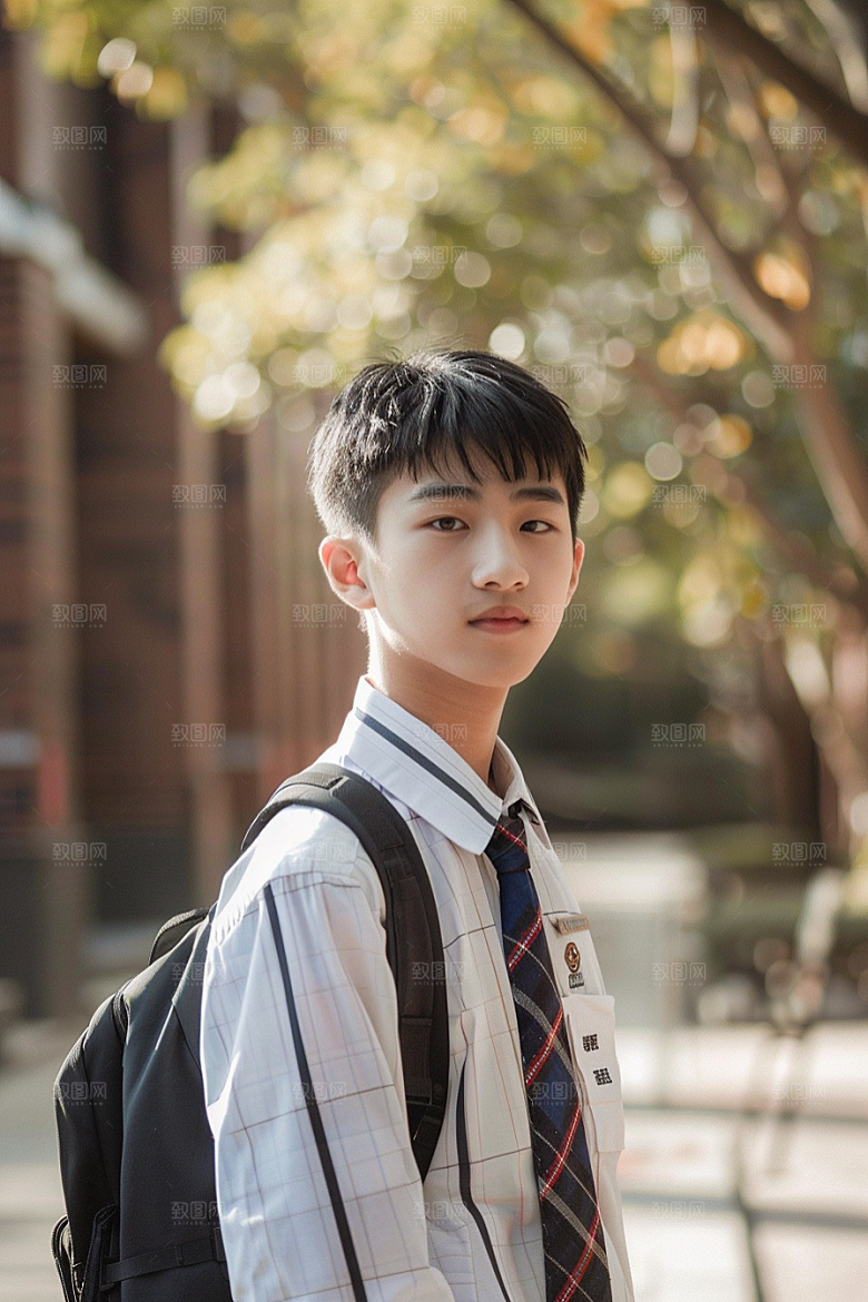 校服人物青春自然摄影图