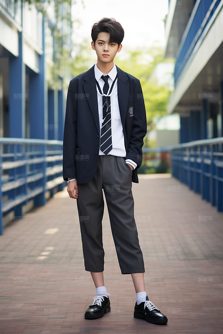 校服人物青春学校摄影图