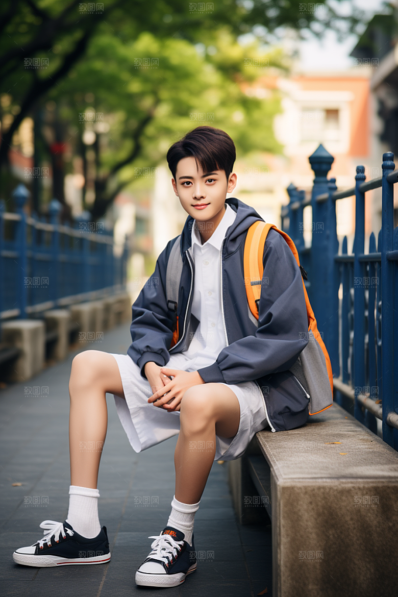 校服人物青少年青春摄影图
