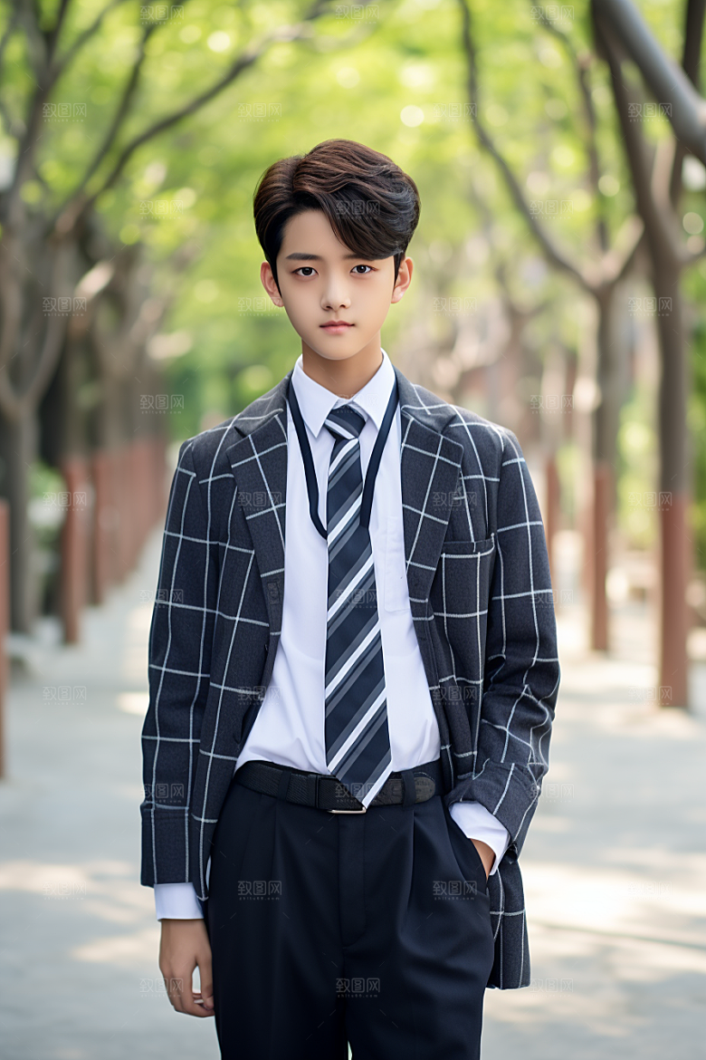 校服人物青少年青春摄影图