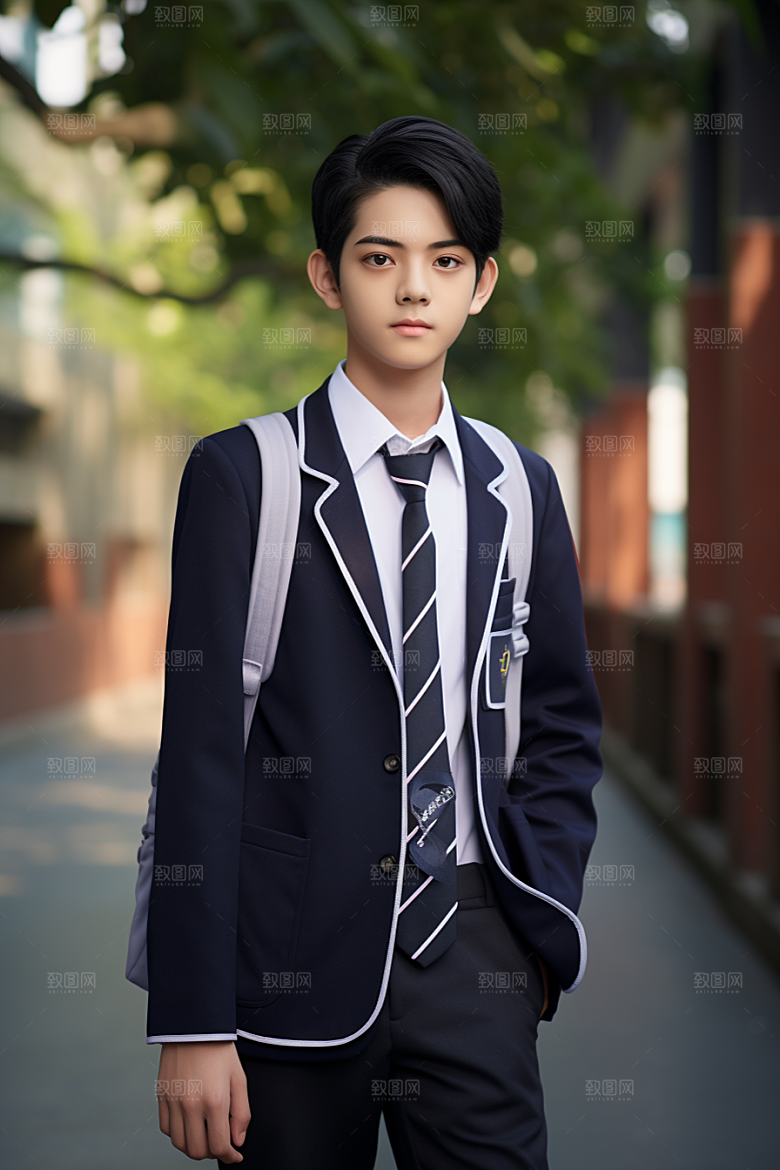 校服人物青春青少年摄影图
