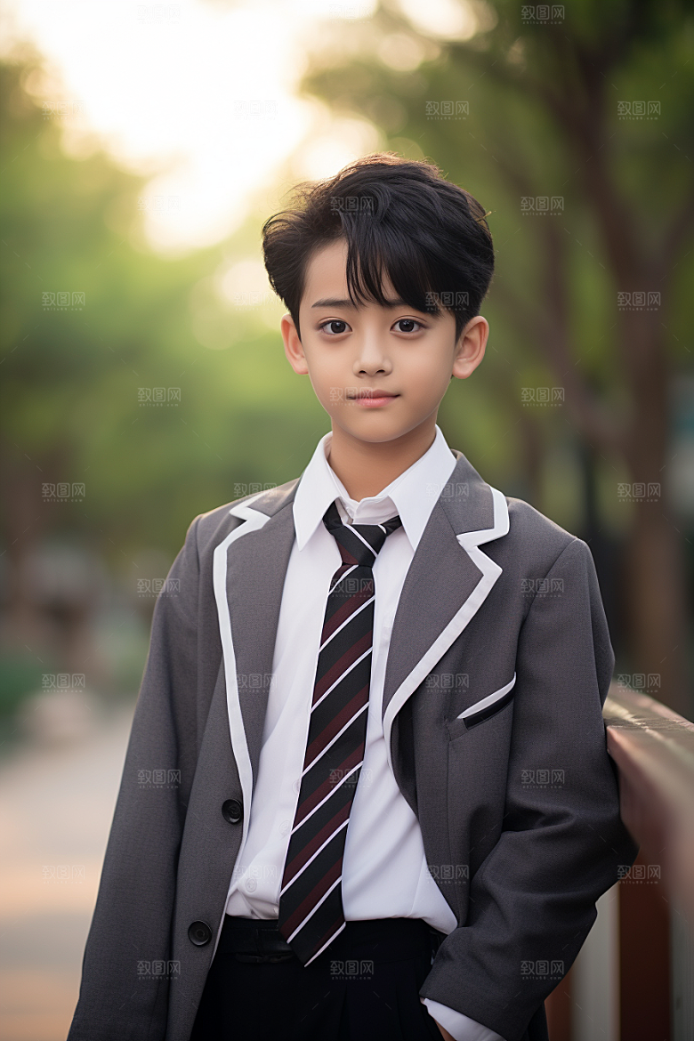 校服人物高清学生摄影图