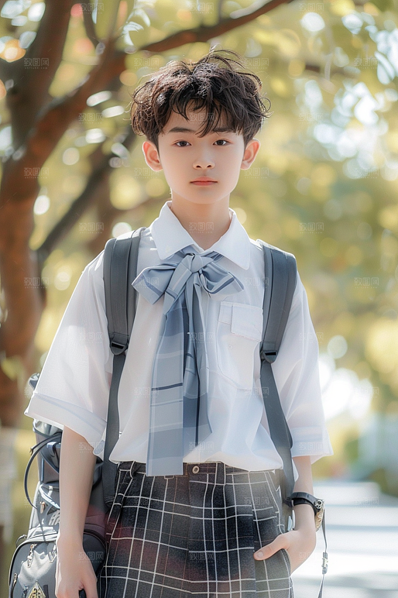 校服人物高清人像摄影图