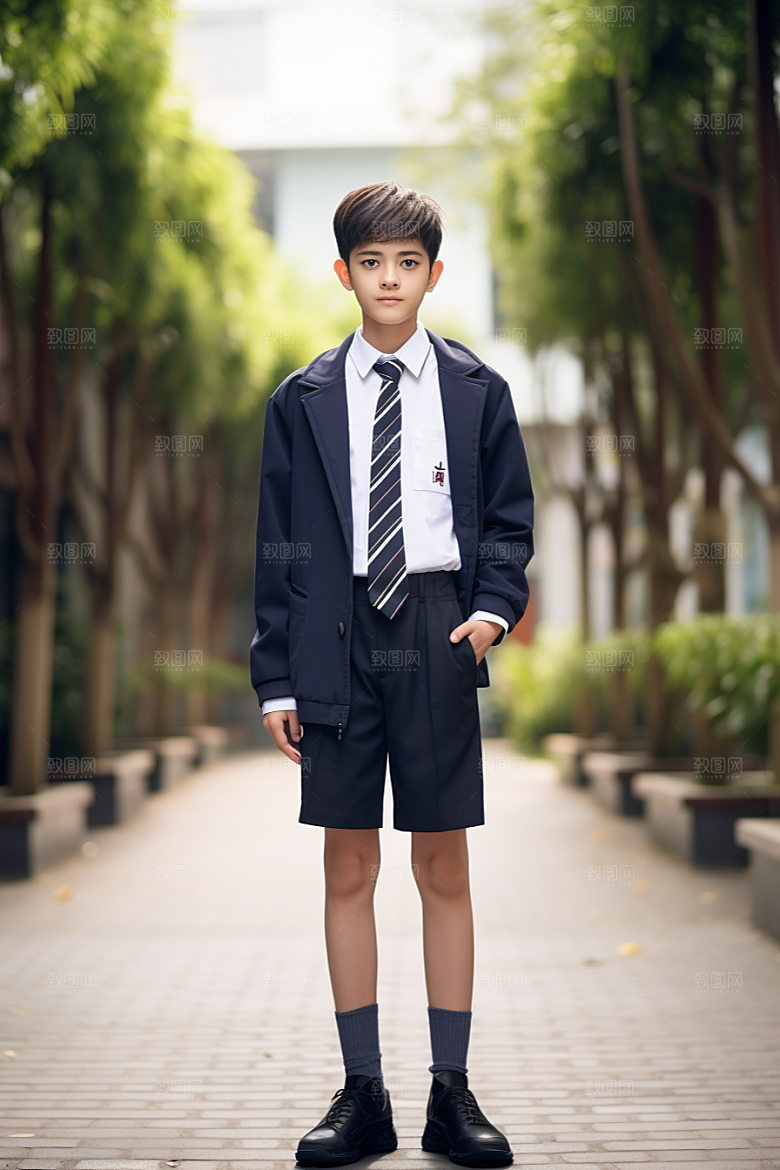 校服人物青春人像摄影图