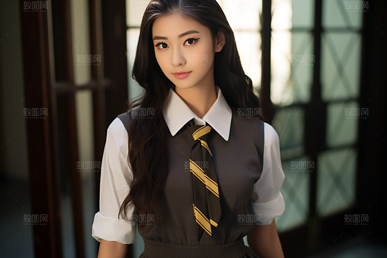 校服人物高中青春摄影图