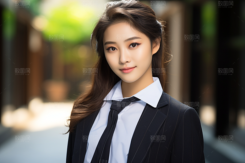 校服人物制服人像摄影图