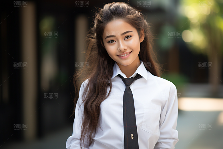 校服人物青春高中摄影图
