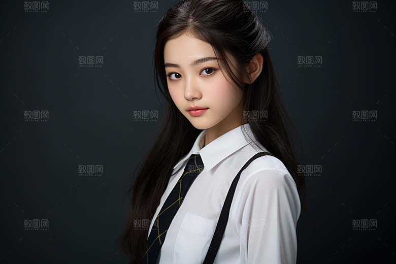 校服人物学校青少年摄影图