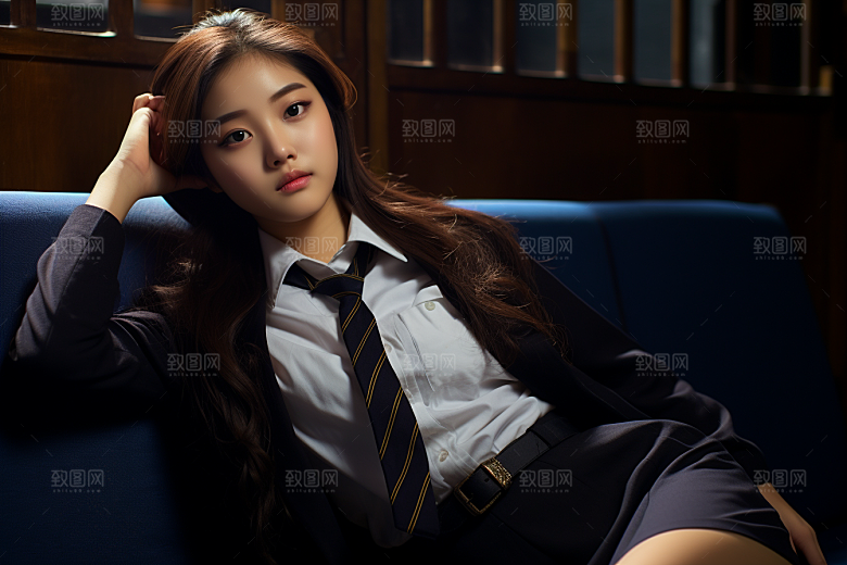 校服人物学生青春摄影图