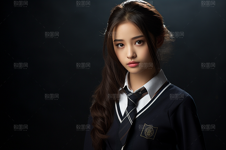 校服人物高中青春摄影图