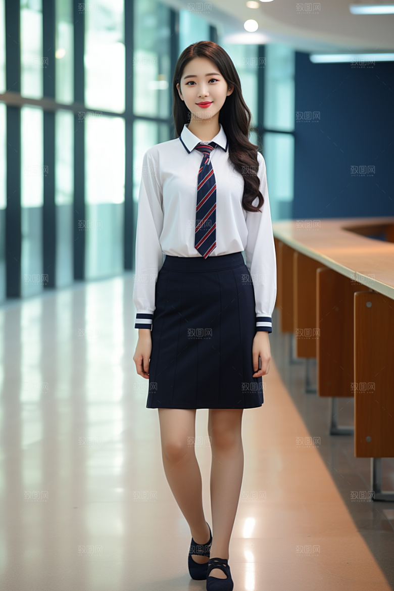 校服人物高中青春摄影图