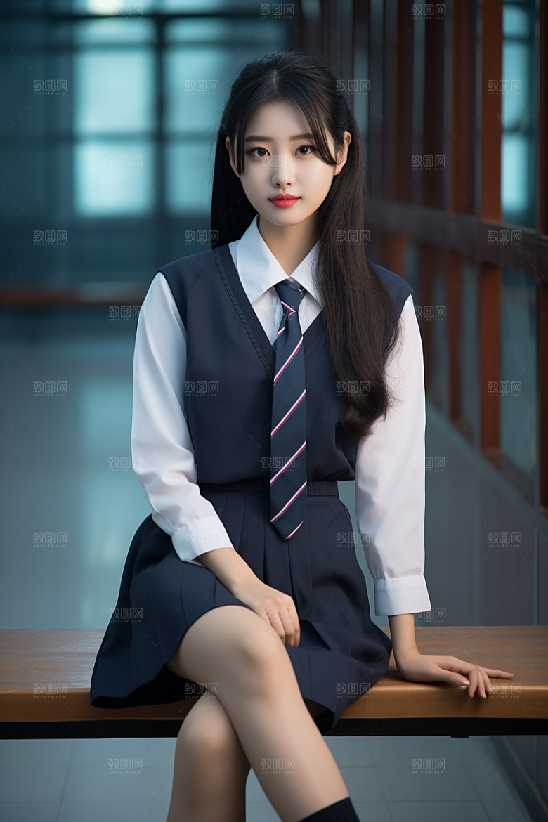 校服人物学校青少年摄影图