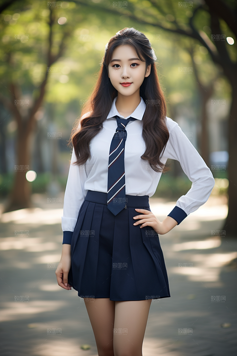 校服人物高中青春摄影图