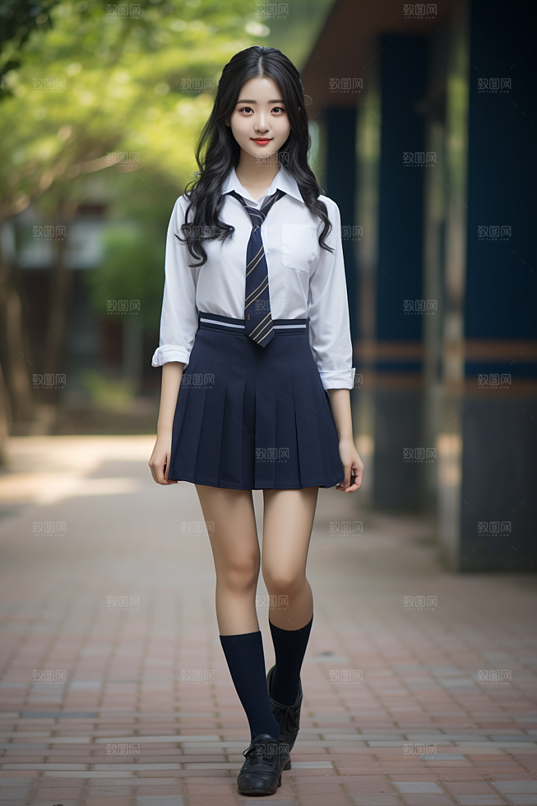 校服人物青少年青春摄影图