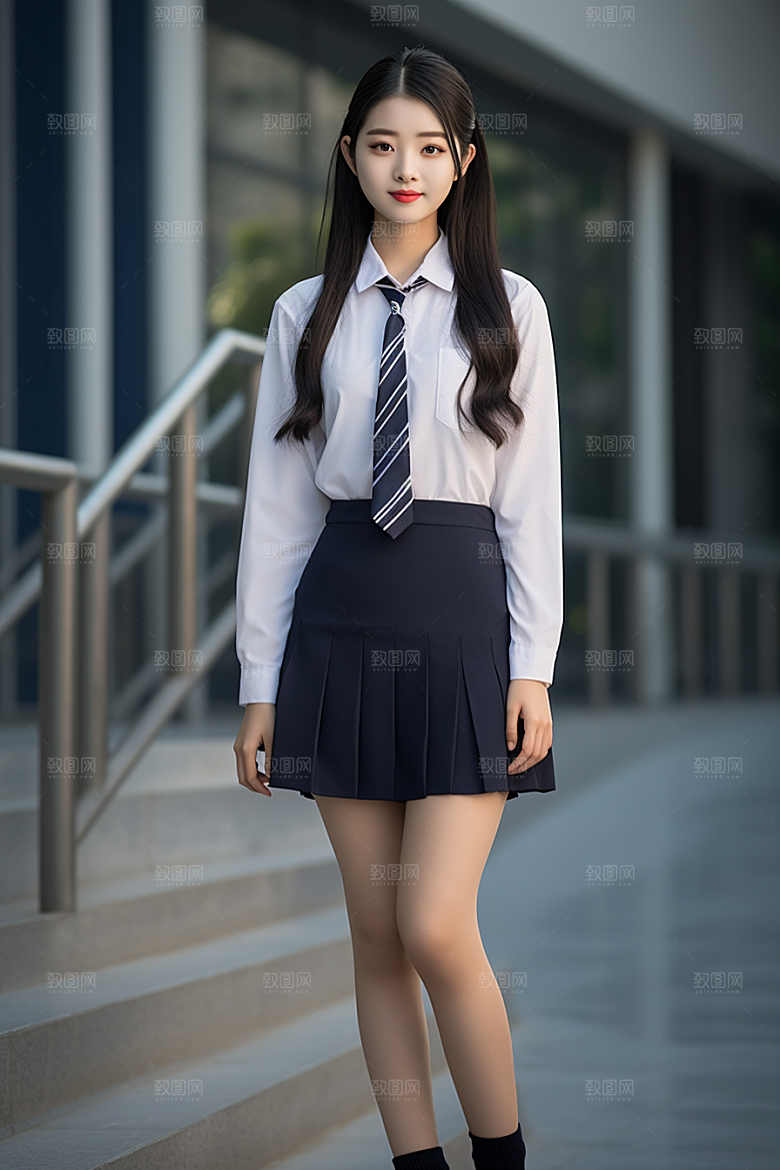 校服人物自然青春摄影图