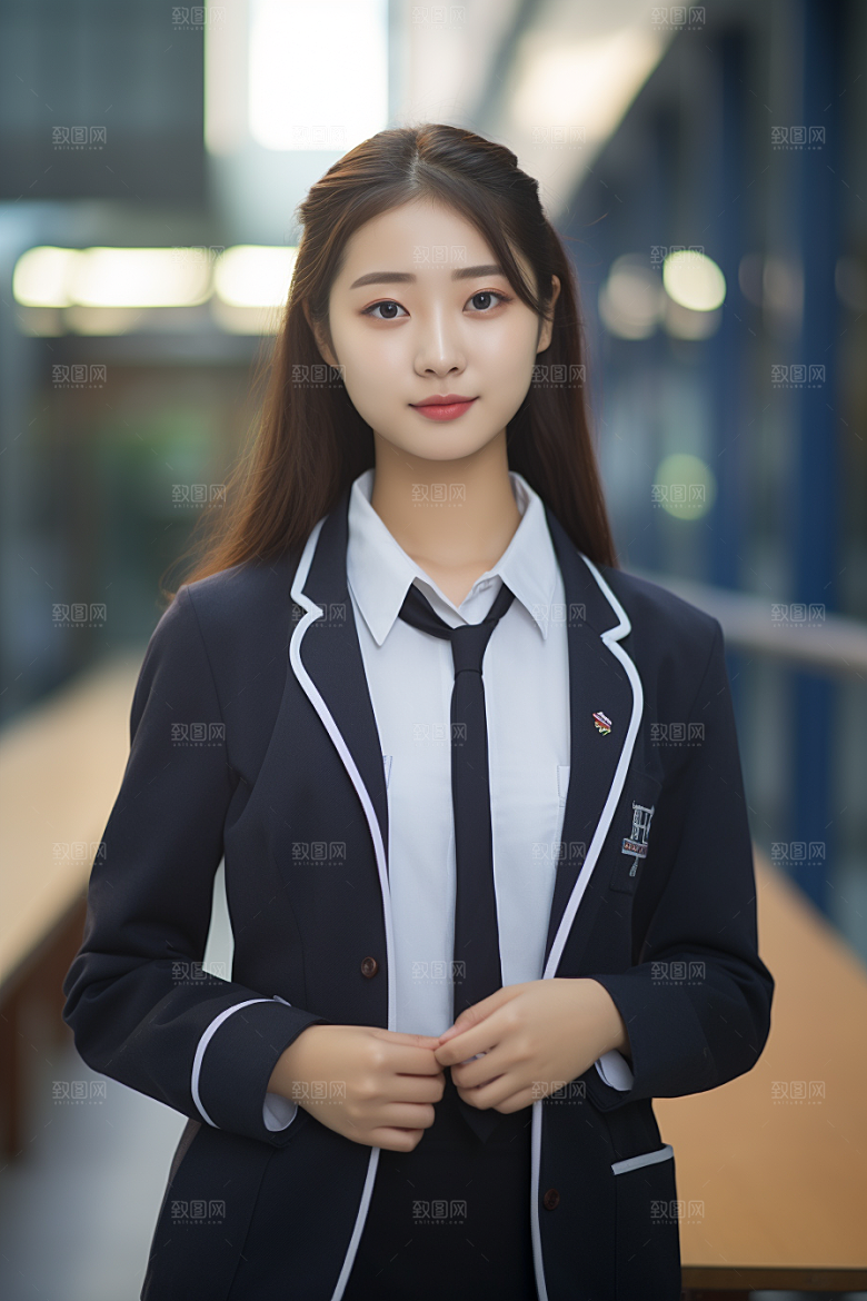 校服人物高中青春摄影图
