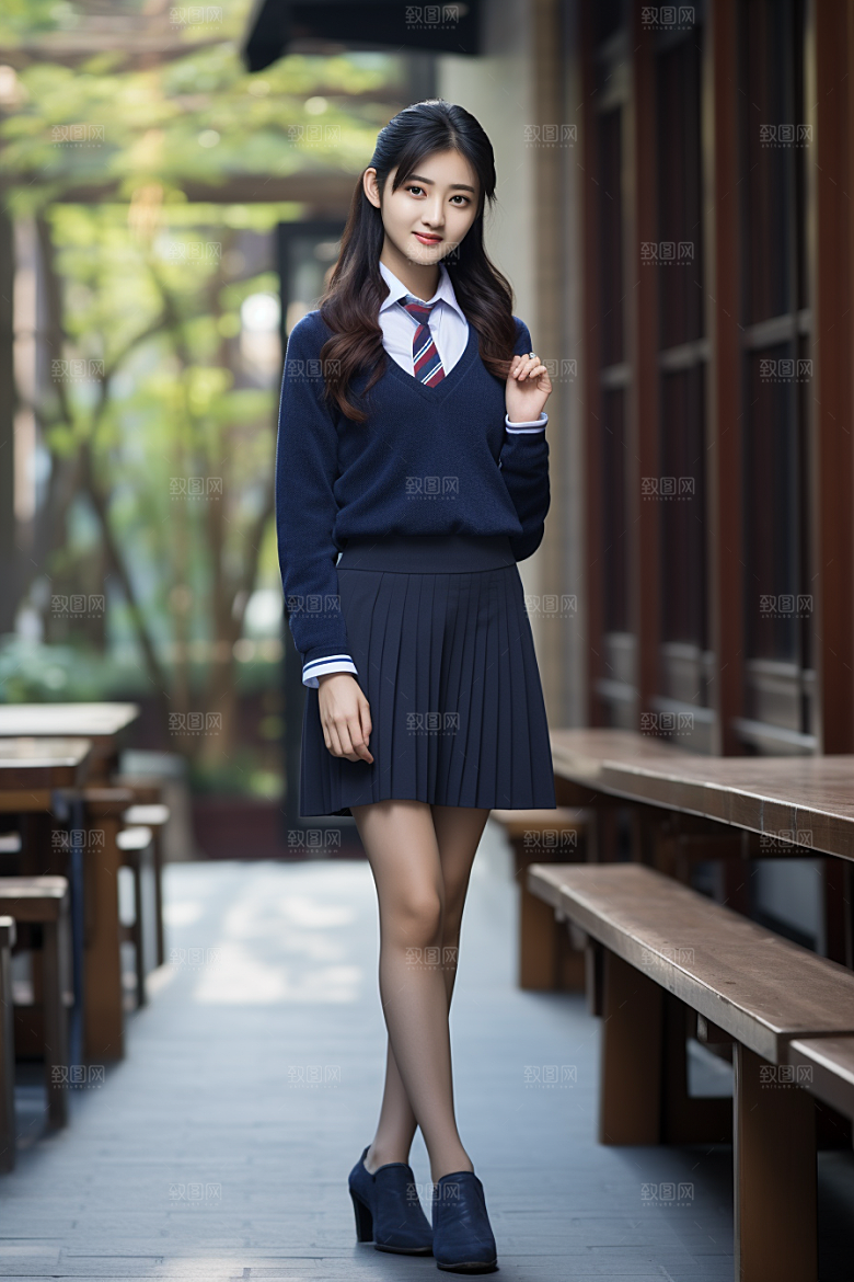 校服人物高清青春摄影图