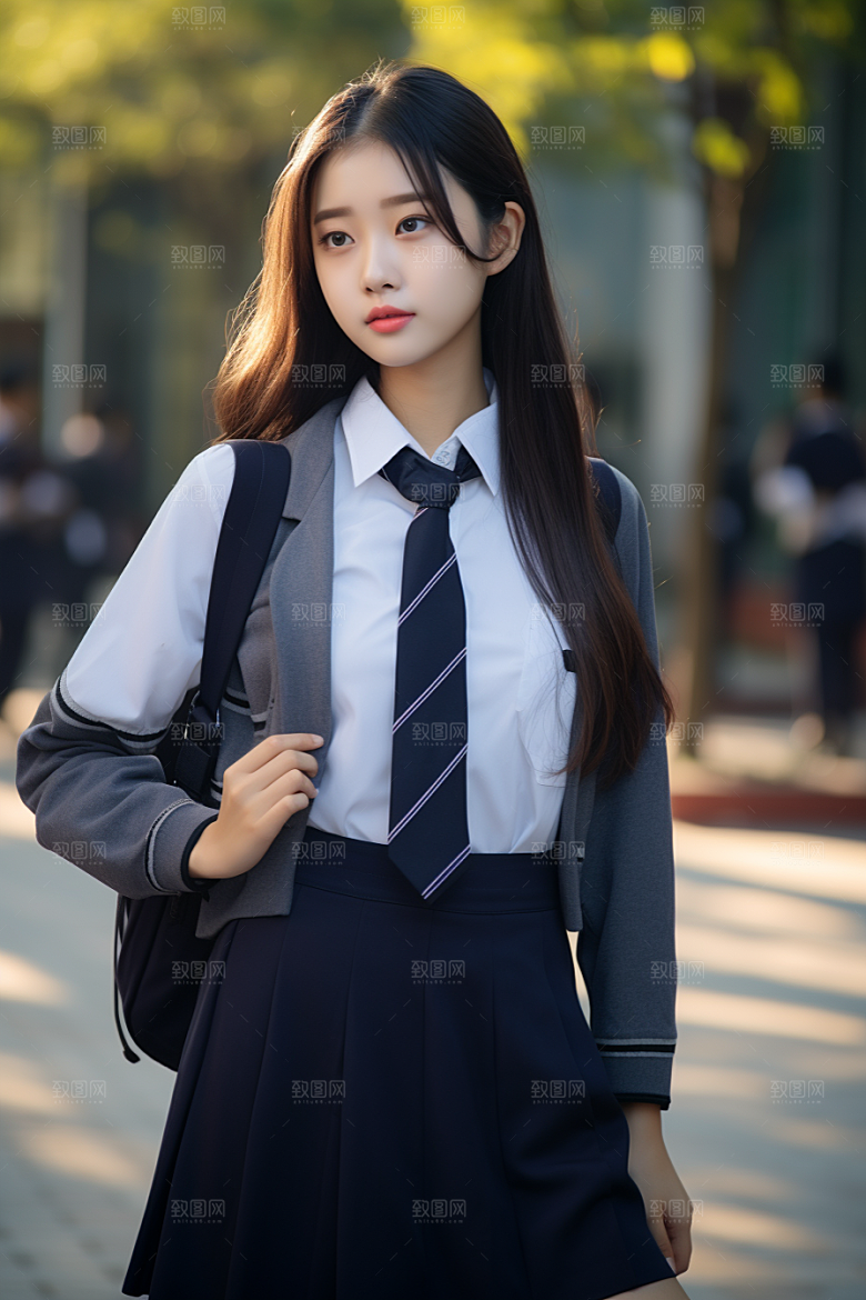 校服人物学校青春摄影图